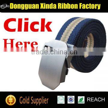 Dongguan Web Belt Factory Cotton Webbing Stylish Army Webbing Belt photo-2