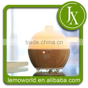 Health Care Product With LED Color Light Ultrasonic Aroma Diffuser With Nebulizing Diffuser WOOD + GLASS photo-4