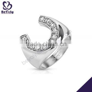 2015 cheap price jewelry 316l stainless steel crown finger ring