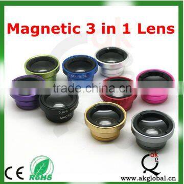 3 in 1 Lens for Iphone Lens Mobile Phone Lens Fisheye+marco+wide General Use photo-2