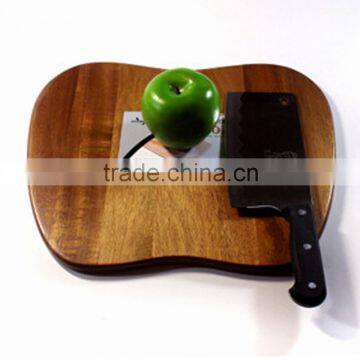 durable acacia wood chopping board shaped