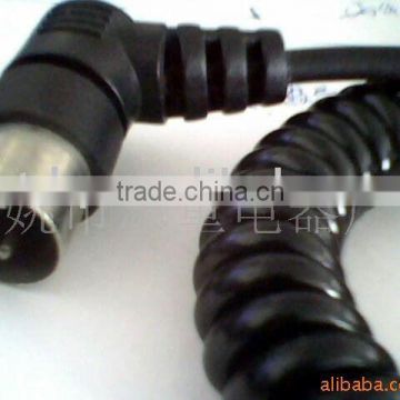 5 Pin Din plug with spiral cable