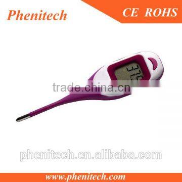 Flexible soft head digital lcd display calibration thermometer