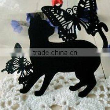 Hot Sale Exquisite black cat Bookmark Fiction Magazine Office School Supplies Bookmarks