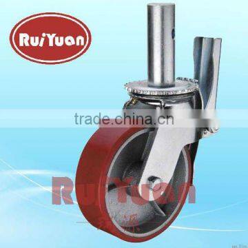 Scaffolding Wheels With Red Polyurethane on Steel Wheel