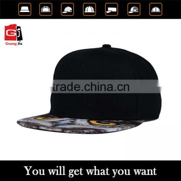 owl eyes visor hot sale high quality custom 6 panel snapback hat wholesale