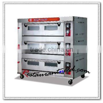 K555 3 Layer 9 Trays Commercial Gas Deck Oven