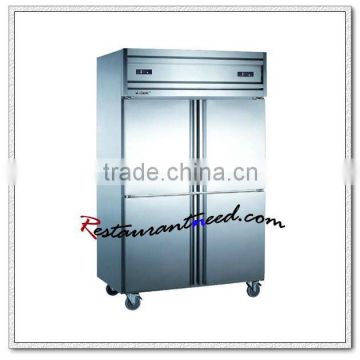 R220 Hot Sale Double Temperature Commercial 4 Doors Refrigerator