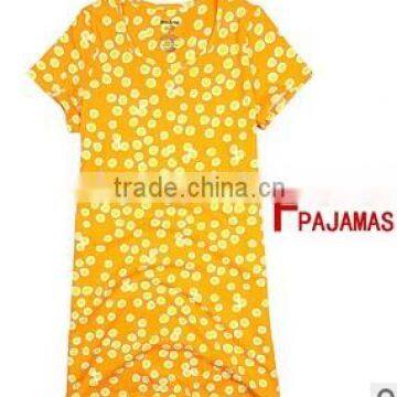 yellow printed design your own pajamas