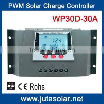 2015 JUTA PWM LCD 30A Solar Charge Controller with Time Control and Backlight, different batteries can be optional