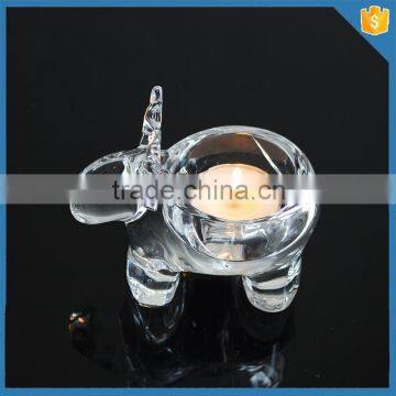 home decorative glass animal shape tealight cnadle holder