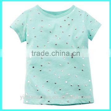 China factory wholesale personalized toddler tee shirts,custom toddler tee shirts Shiny Heart Print cool toddler tee shirts