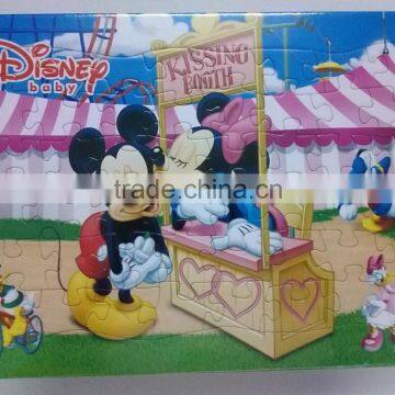 2016 best seller eco-friendly high quality die cut paper jigsaw puzzle