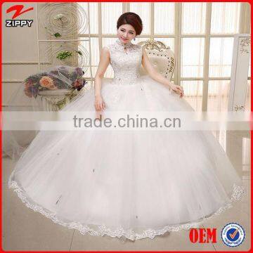 Wedding Dress Floor-Length Sleeveless Natural Lace Up Multi Sizes More Color Simple Wedding Dresses Quality Choice photo-6
