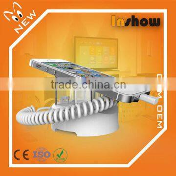 Factory promotion cell phone/mobile Anti-theft security display stand for mobile with recolier