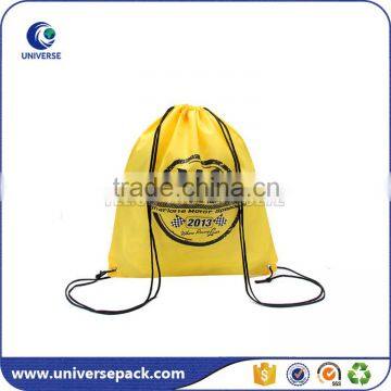 High quality custom printed reusable nylon drawstring bag