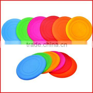 Heat resistant non-stick washable durable dog silicone frisbee
