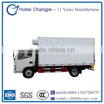 High quality 4x2 dongfeng yueling refrigerator truck ,dongfeng refrigerated van truck