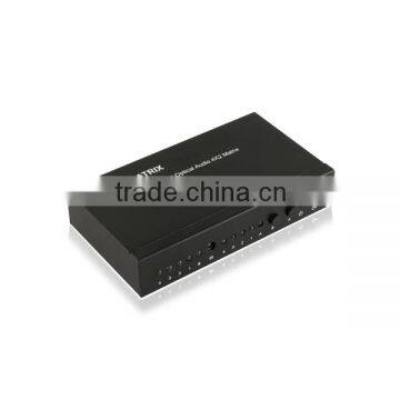IR Control SPDIF/TOSLINK Digital Optical Audio 4x2 Matrix Output Transmission Distance up to 40m photo-3
