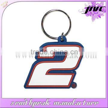 2015 hot promotional items customize shaped pvc keychains / keyrings with car logo