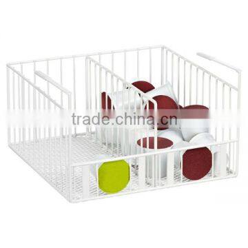 White Wire Under Shelf K cup Bin