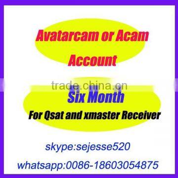 6month expire account qsat decoder renew account avatarcam acam