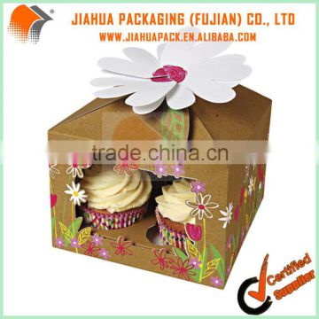 cardboard 4 holes cupcake boxes