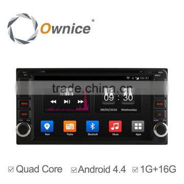 Ownice Quad core Android 4.4 car dvd player with gps for universal 2 din with Wifi BT 16G ROM