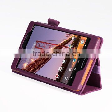 2014 Newest leather case for 7inch tablet For Sharp AQUOS PAD SH-08E