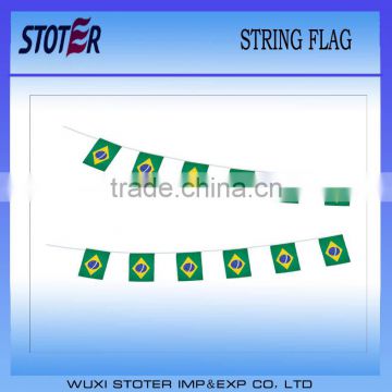 countries polyester string flag for 2014 world cup