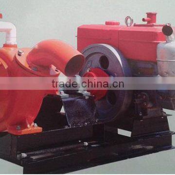 mine sand pump set with diesel engine, 4'' pump, flux 146m/h, 27m