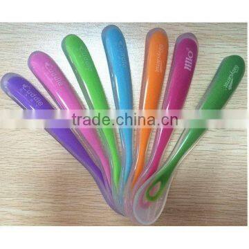 Excellent quality new coming most popular silicone soft baby spoon