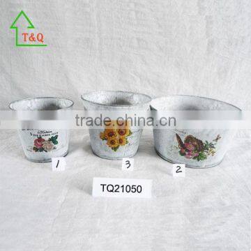 Cheap Shabby Chic 3Flower Herb Garden Kitchen Gift Metal Grow Box photo-2