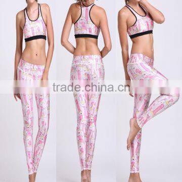 Tooqiz sublimation girl yoga clothing for sports