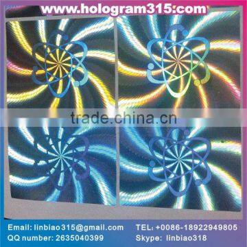 Dynamic shiny security custom laser dot matrix hologram label in donggaun