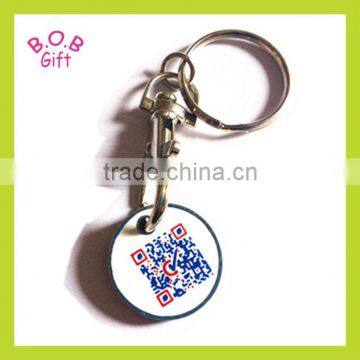 2013 fashion metal oem laser keychain