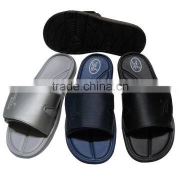 elegant men PU soft slippers