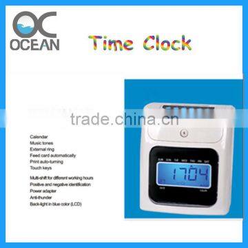 Zone time Display Function and Indoor Usage office salary world time clock recorder