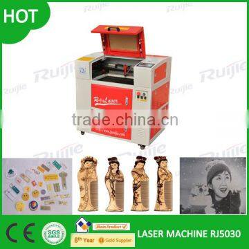 Mini Type Laser Engraving&Cutting Machine fabric cut .