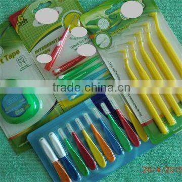 "L" type, long handle interdental brushes, FDS, ISO9001, trade assurance