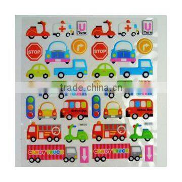 car/bus body puffy foam stickers design