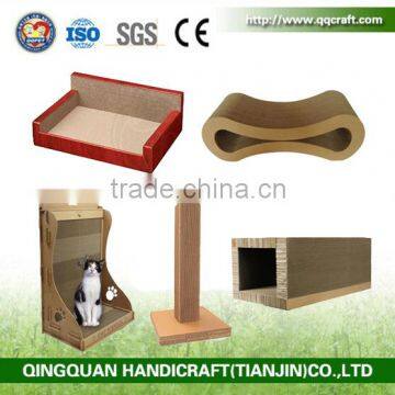 BSCI Pet Factory S Shape High-Grade Corrugated Cardboard Cat Scratcher