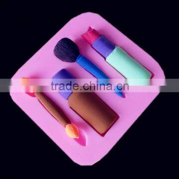 Silicone Mold Woman Makeup Baking Fondant Mold Cake Decorating Tool photo-3