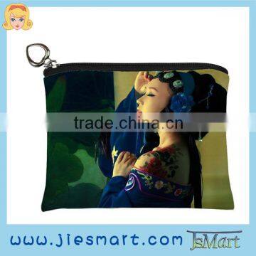 Change purse art printing chinese tradition photo bag