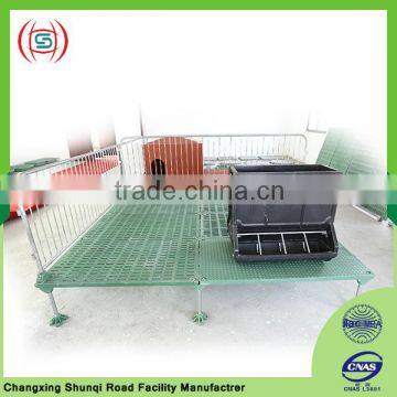 Farrowing stall with composite slats
