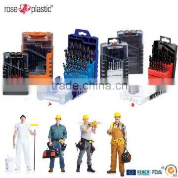 Plastic packaging box for tool sets GB