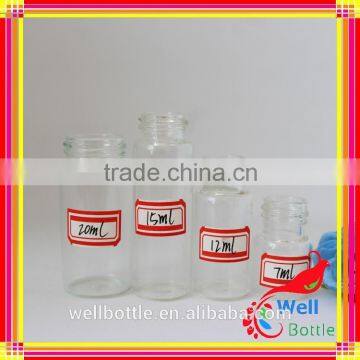 10/15/20/25/30ml Penicillin Bottle for Sale, Tube Glass Bottle Wholesale, Small Glass Bottle for Perfume