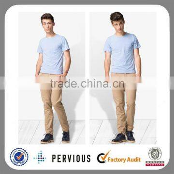 2015 brand fashion slim chinos pants sexy men cotton trousers