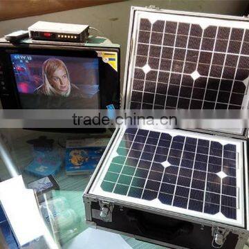 500W portable solar electricity generating system for home TVs and phone