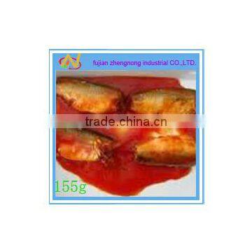 155g canned mackerel fish in tomato sauce manufacturers(ZNMT0039)